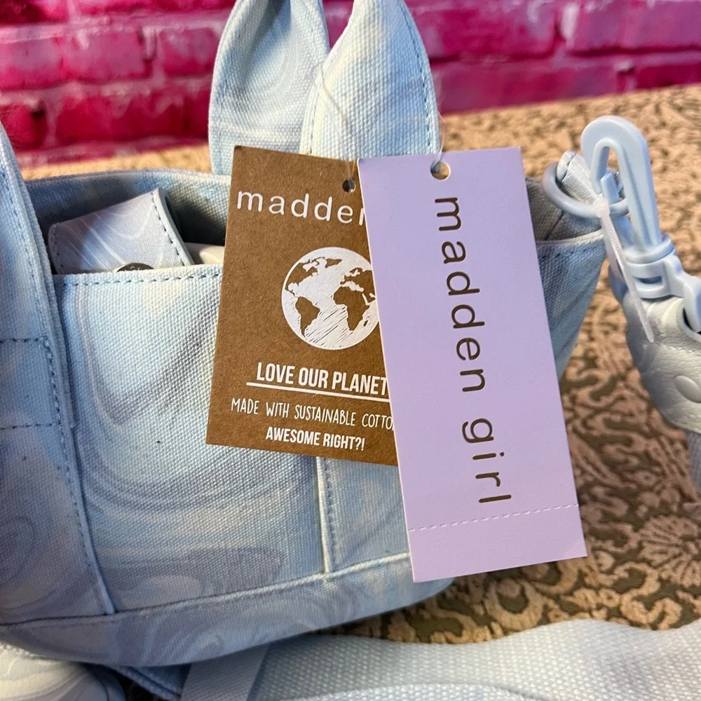 New with Tags Madden‎ Girl Canvas Crossbody Tote/Purse